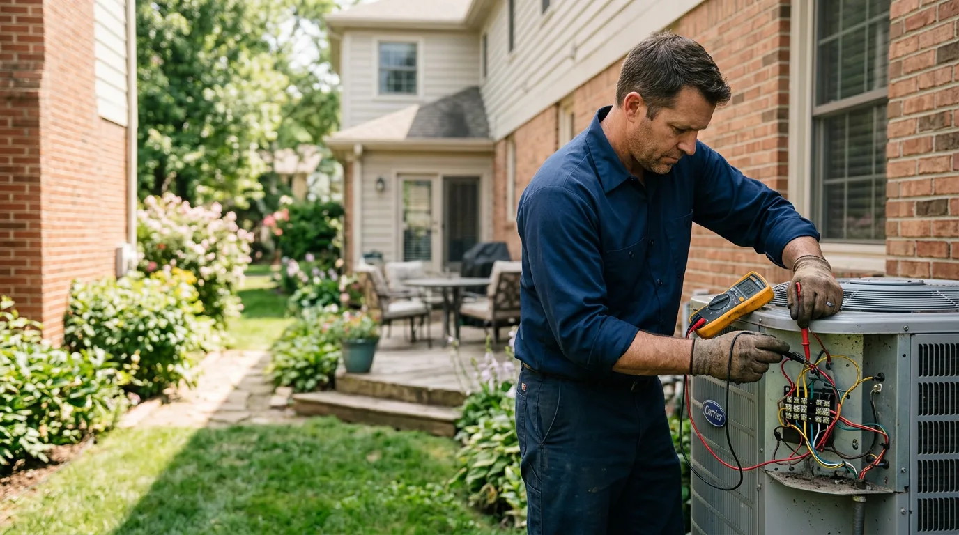 HVAC technician working near Midland Park, NJ